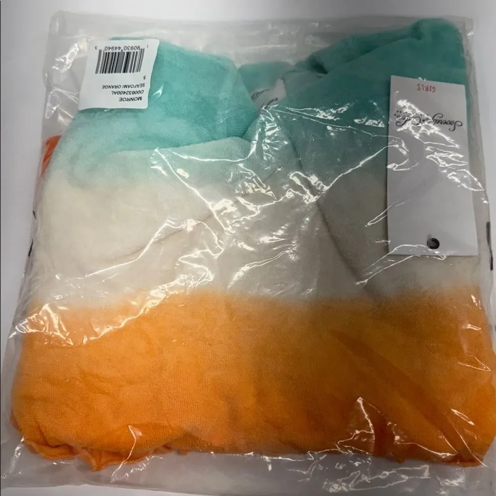 Sovereign Code Girls Short Sleeve Monroe Ombre Dress Seafoam/Orange